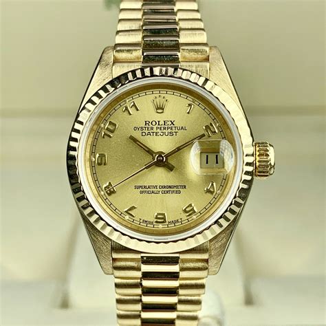 goldene rolex datejust|Rolex all gold Datejust.